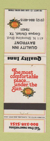 Matchbook Cover - Quality Inn Corpus Christi TX