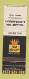 Matchbook Cover - Best Western Village Inn Restaurant Vernon TX WEAR