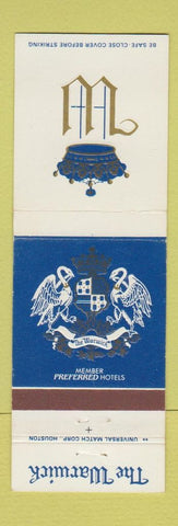 Matchbook Cover - The Warwick Houston TX