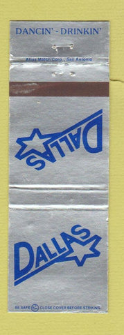 Matchbook Cover - Dallas Restaurant Austin TX Houston