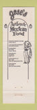 Matchbook Cover - Joe's Mexican Restaurant Burleson Cleburne Granbury TX