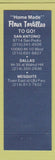 Matchbook Cover - Alamo Cafe Mexican Food San Antonio Dallas Mesquite TX