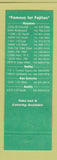 Matchbook Cover - Pappasito's Mexican Restaurant Houston Dallas San Antonio TX