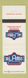 Matchbook Cover - Alamo Cafe Mexican Food San Antonio Dallas Mesquite TX
