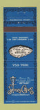 Matchbook Cover - Johnny Cace's Seafood Longview TX #2