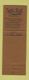 Matchbook Cover - Split Rail Restaurant BBQ Mesquite Garland TX