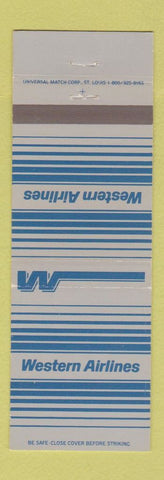 Matchbook Cover - Western Airlines