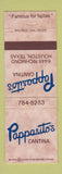 Matchbook Cover - Pappasito's Mexican Restaurant Houston TX