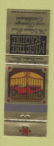 Matchbook Cover - Magic Time Machine Dallas Austin San Antonio TX