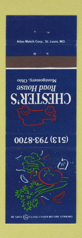 Matchbook Cover - Chester's Road House Montgomery OH