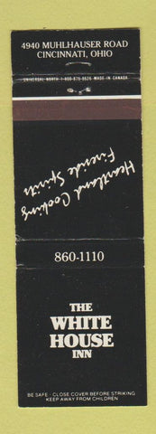 Matchbook Cover - The White House Inn Cincinnati OH