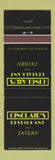 Matchbook Cover - Cinclair's Restaurant Asheville NC
