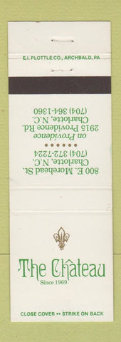Matchbook Cover - The Chateau Charlotte NC