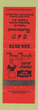 Matchbook Cover - B&D Restaurant Franklin NC
