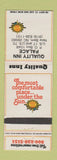 Matchbook Cover - Quality Inn Palace New Bern NC WEAR