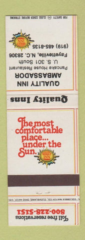 Matchbook Cover - Quality Inn Ambassador Fayetteville NC