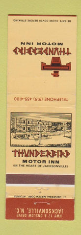 Matchbook Cover - Thunderbird Motor Inn Jacksonville NC
