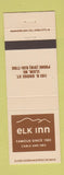 Matchbook Cover - Elk Inn Elkin NC