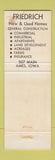 Matchbook Cover - Friedrich Real Estate Ames IA WEAR