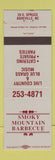 Matchbook Cover - Smoky Mountain BBQ Asheville NC WEAR