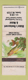 Matchbook Cover - Blake's Restaurnt Motel Candor NC WORN