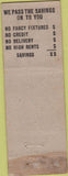 Matchbook Cover - Kaplan Bros shoes WORN