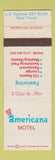 Matchbook Cover - Americana Motel Alice TX WEAR