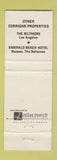 Matchbook Cover - Hotel Adolphus Dallas TX