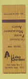 Matchbook Cover - Hulen Gardens Fort Worth TX