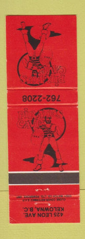 Matchbook Cover - Pirates Cave Kelowna BC