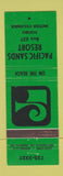Matchbook Cover - Pacific Sands Resort Tofino BC