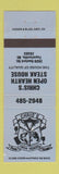 Matchbook Cover - Chris's Open Hearth Steak House Fayetteville NC WEAR BLUE