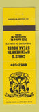 Matchbook Cover - Chris's Open Hearth Steak House Fayetteville NC YELLOW