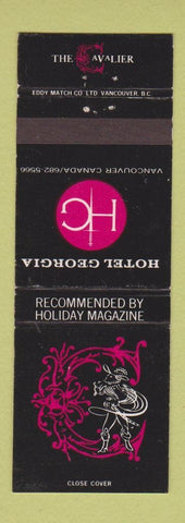 Matchbook Cover - Hotel Georgia Vancouver BC
