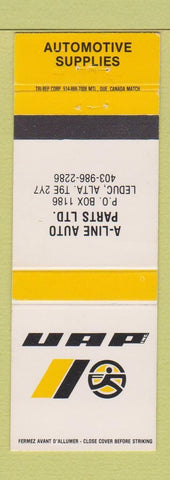 Matchbook Cover - UAP Auto Parts A Line Leduc AB