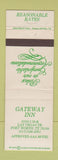 Matchbook Cover - Gateway Inn Fort Worth TX