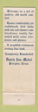 Matchbook Cover - Dutch Inn Motel Perryton TX