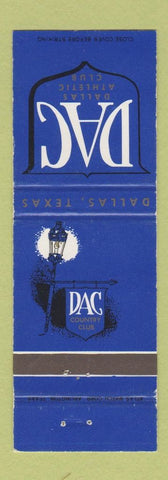 Matchbook Cover - Dallas Athletic Club TX