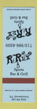 Matchbook Cover - R&R I & II Sports Bar Friendswood TX BLUE