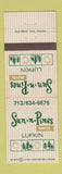 Matchbook Cover - Sun n Pines Motel Lufkin TX