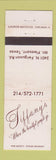 Matchbook Cover - Tiffany's Mount Pleasant TX WEAR