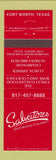 Matchbook Cover - Salvatores Ristorante Italian Fort Worth TX