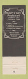 Matchbook Cover - Butch's Barn Restaurant Italian Commerce TX