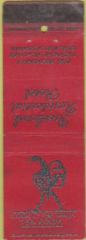 Matchbook Cover - Rosebrook Hotel Oakland CA WORN