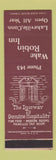 Matchbook Cover - Wake Robin Inn Lakeville CT