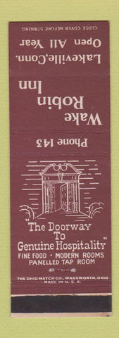 Matchbook Cover - Wake Robin Inn Lakeville CT