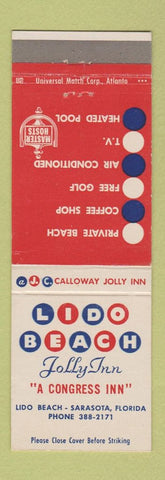 Matchbook Cover - Lido Beach Sarasota FL