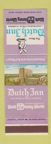 Matchbook Cover - Dutch Inn Walt Disney World Lake Buena Vista FL Orlando