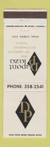 Matchbook Cover - Dupont Plaza Hotel Miami FL