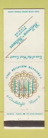Matchbook Cover - Belleview Biltmore Hotel FL